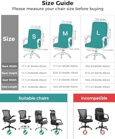 DecorLovee Modern Canvas Chair Cover with Zipper and Armrests