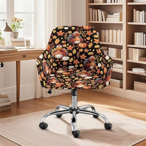 Thanksgiving Turkey Stretchable Armchair Cover for Dorm Office 1