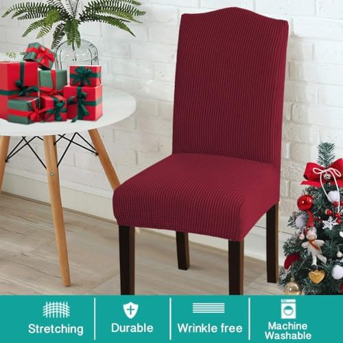 Turquoize Chair Covers Set of 6 for Dining Room and Hotel