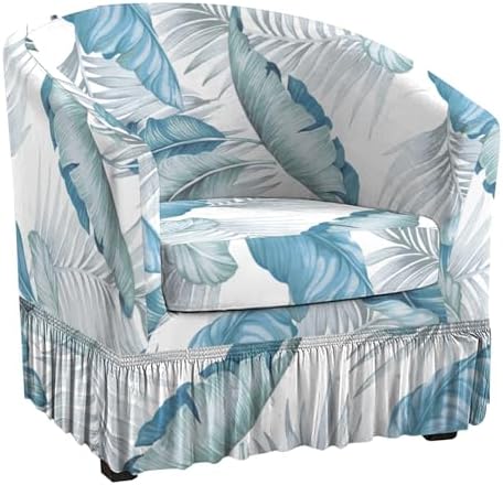 GOSTADY 2 Piece Club Chair Slipcover with Skirt Hem 1