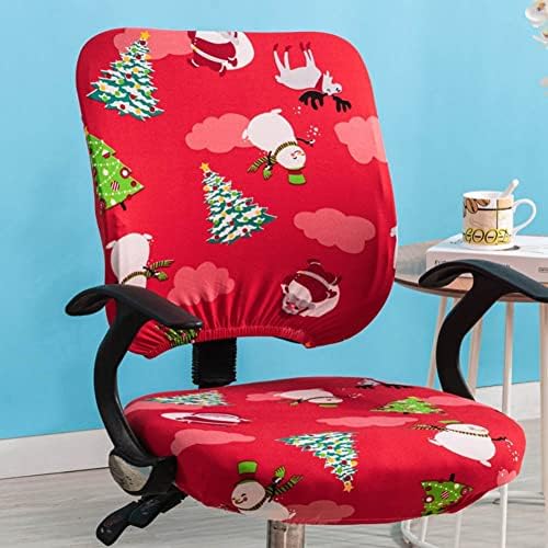VIOKKO Christmas Chair Cover Red 2 Piece Set