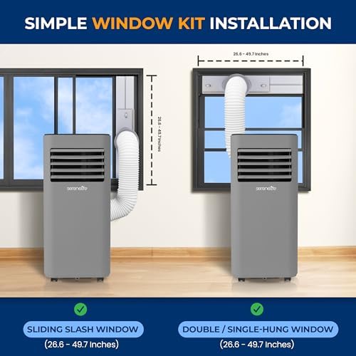 SereneLife 8000 BTU Portable AC Unit for Bedroom