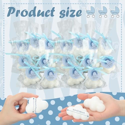 Demissle 20 Pcs Cloud Shaped Baby Shower Soap Favors