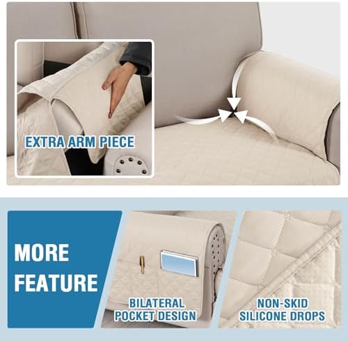 HVERSAILTEX L Shape Sofa Cover 2-Piece Waterproof