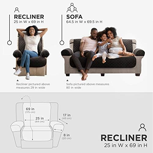 Zenna Home Reversible Pet Cover for Recliners