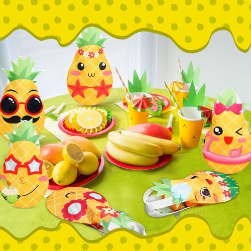 Silkfly 24 Pcs Pineapple Party Favor Bags with Handles