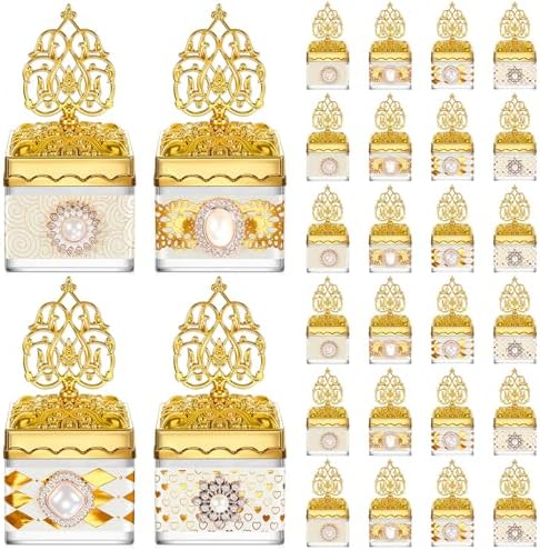 Cunhill 24 Pcs Gold Candy Bottles with Lids