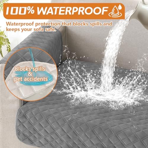 Waterproof Corner Sectional Couch Covers for Dogs