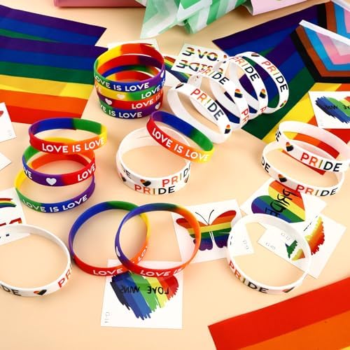 JUNEBRUSHS 40 Pcs Pride Accessories Set 1