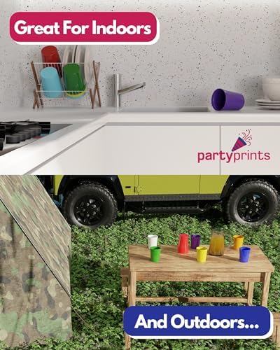 PartyPrints 10 Pack Reusable Plastic Cups 22 oz 1