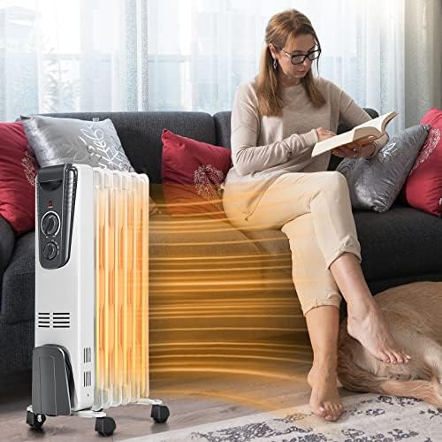 KOTEK 1500W Electric Oil Filled Radiator Heater