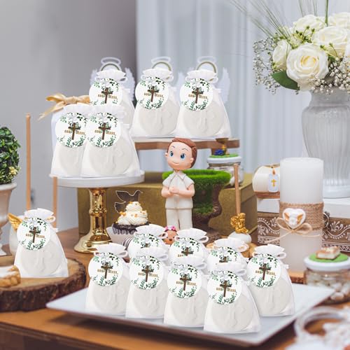 24 Cross Scented Soap Baptism Favors for Guests