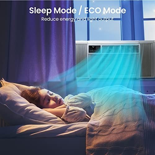 8000 BTU Window AC Unit with Remote WiFi 3 Fan Speeds