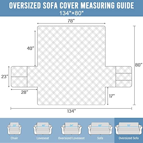 BOCTOPUG Waterproof Sofa Cover for Dogs and Kids