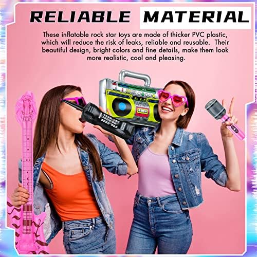 12 Piece Inflatable Party Instruments Rock Star Set 1