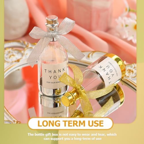 20pcs Gold Mini Bottle Candy Wedding Favor Box