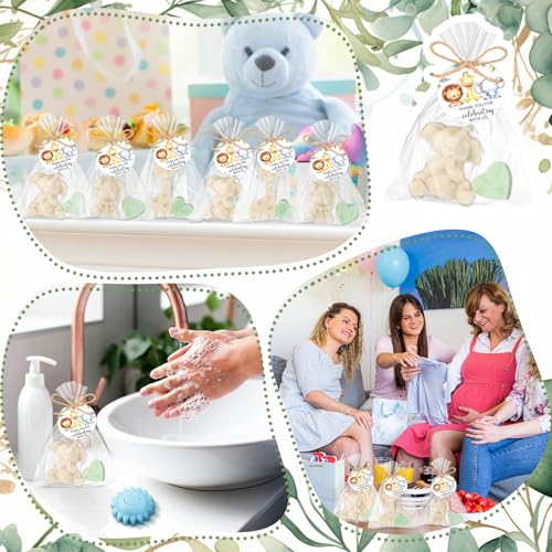 Demissle Safari Animal Baby Shower Soap Favors Set