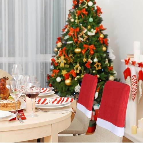 Lanfixilly Christmas Chair Covers Set of 4