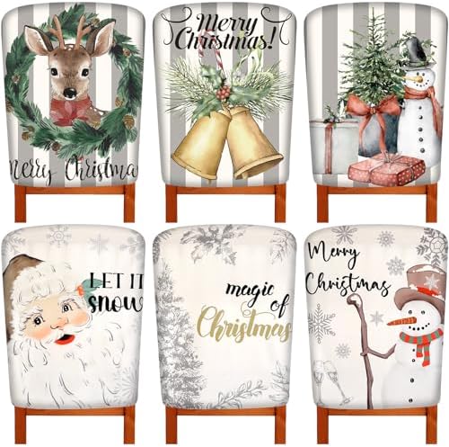 Barydat Christmas Chair Covers Set of 6