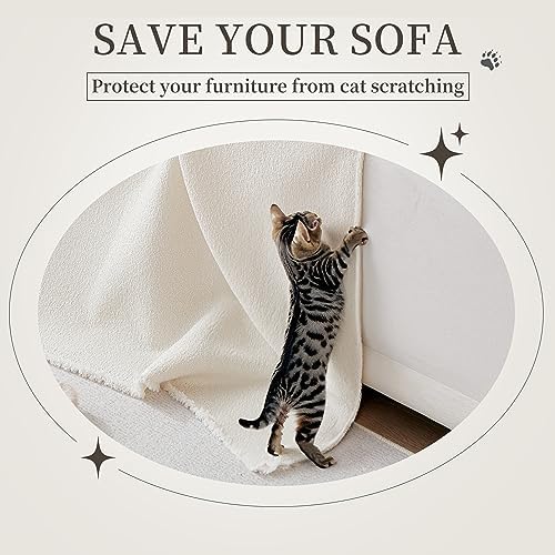 Foreate Water-Resistant Sofa Cover Blanket 71x134 Cream