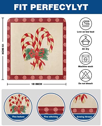 Christmas Candy Cane Chair Back Cover 4 Pack 1