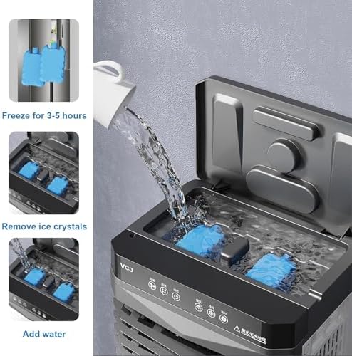 Swamp Cooler 3-in-1 Evaporative with 12H Timer and 120 Oscillation