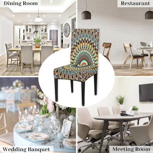 QsirBC Stretchable Dining Chair Covers Set of 1 1