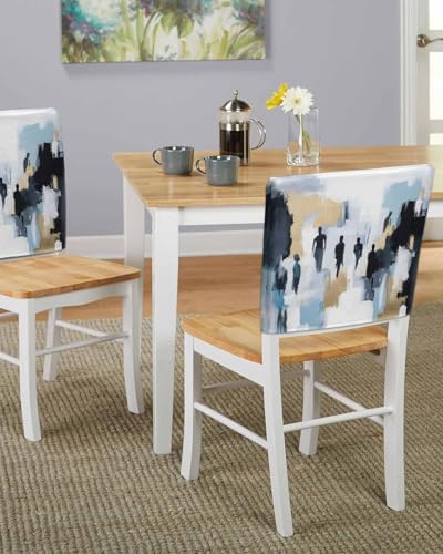 Modern Canvas Chair Covers Set of 4 for Dining Room