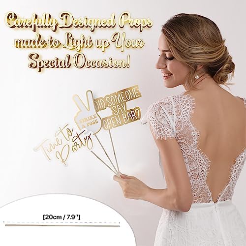Soul Shift 60pcs Fully Assembled Wedding Photo Booth Props