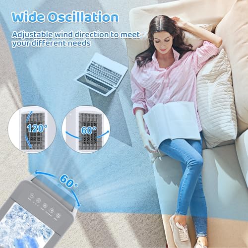 Laluztop 16 Gal Portable Air Cooler with 3 Speeds and Remote Control