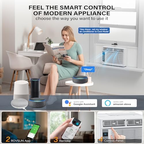 ROVSUN Smart 6000 BTU Window AC with WiFi and App Control 1