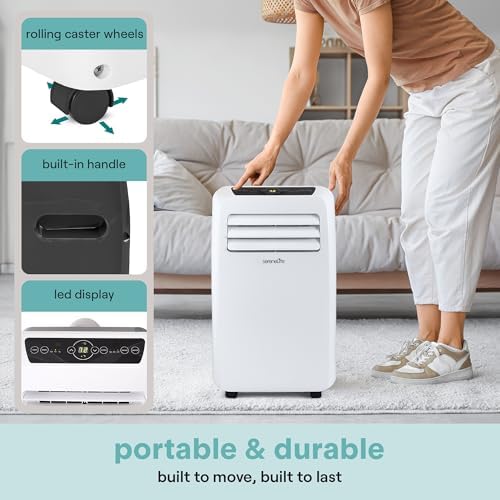 SereneLife Portable AC 12000 BTU White Unit