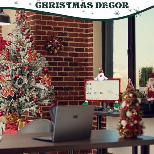 Christmas Office Chair Covers Set with Monitor and Mouse Pad 1