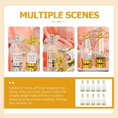 20pcs Clear Plastic Candy Bottle Containers for Party Favors