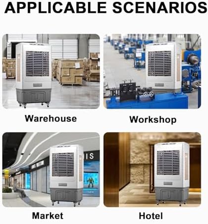 3-in-1 Evaporative Air Cooler with 80L Water Tank