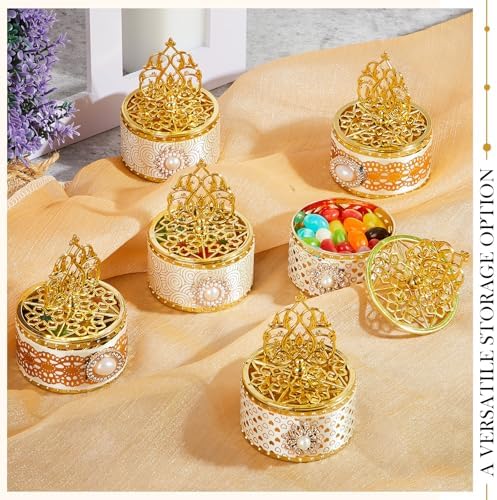 Cunhill 48 Pcs Mini Champagne Bottles Candy Jars - Gold Plastic with Lids