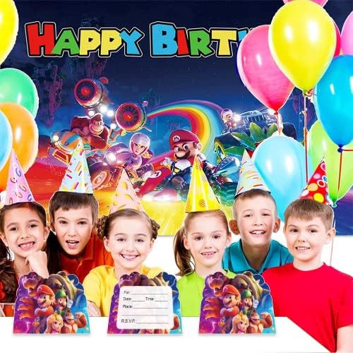 30Pcs Game Birthday Party Invitations Red Cards