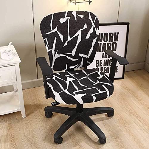 Melaluxe Computer Office Chair Covers - Protective Stretchable Universal Slipcover for Rotating Chairs