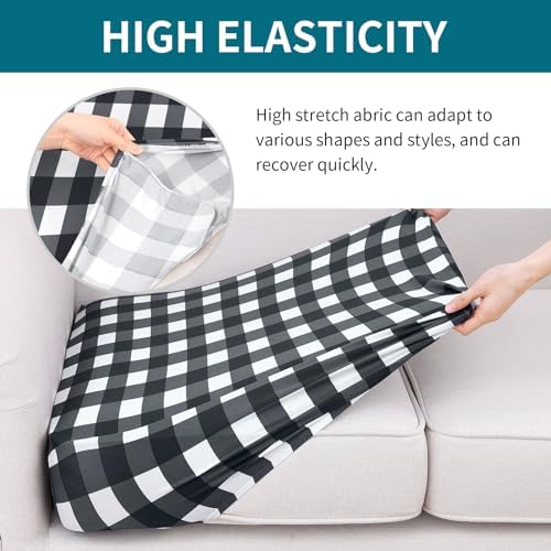 hyha Floral Sofa Cushion Covers 3 Pack Grey White Plaid