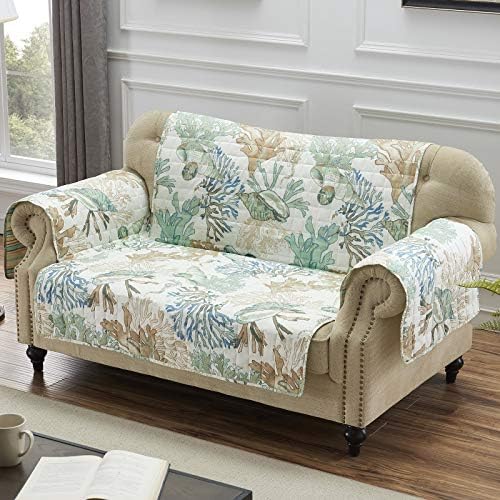 Atlantis Slipcover for Loveseat in Jade