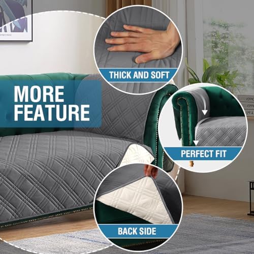 HVERSAILTEX Waterproof Sofa Cover for 3 Cushion Couch