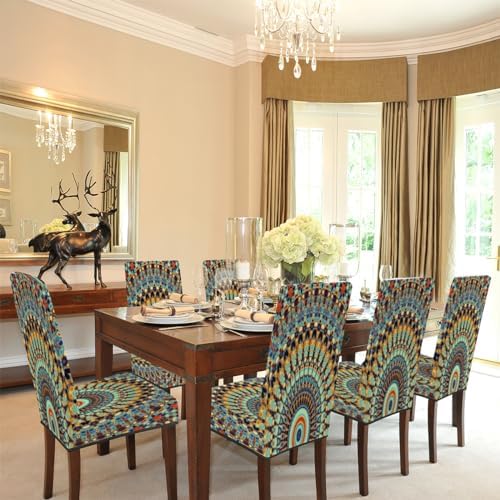QsirBC Stretchable Dining Chair Covers Set of 1 1