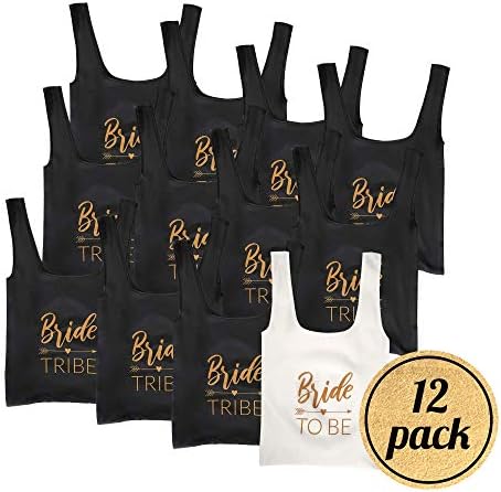 Pop Fizz Designs Bride Tribe Tote Bag Set 12 Pack 1