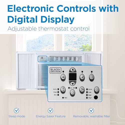 BLACKDECKER 18000 BTU Window Air Conditioner Unit White