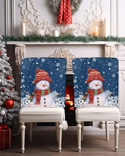 Christmas Chair Back Covers Set of 4
