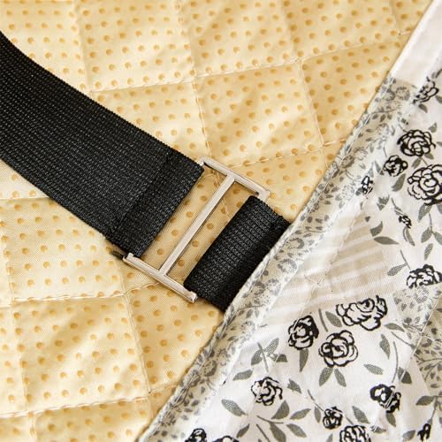 Skidproof Sofa Cover for Taupe Sofa with Elastic Straps