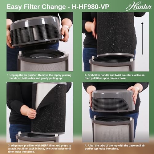 Hunter Fan Company H-HF980-VP Replacement Air Purifier Value Pack 3 Piece