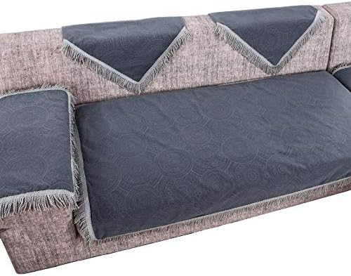 OctoRose Anti-Slip Sofa Slipcover 35x94 Flk-Grey 1pc