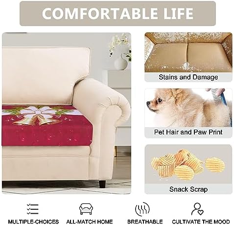 SearchI Stretch Christmas Sofa Cushion Covers