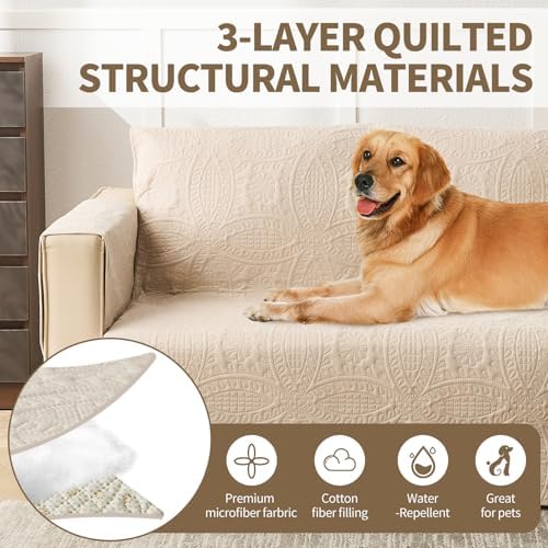 JYHOPE Water-Repellent Sofa Cover Non Slip for Dogs and Cats